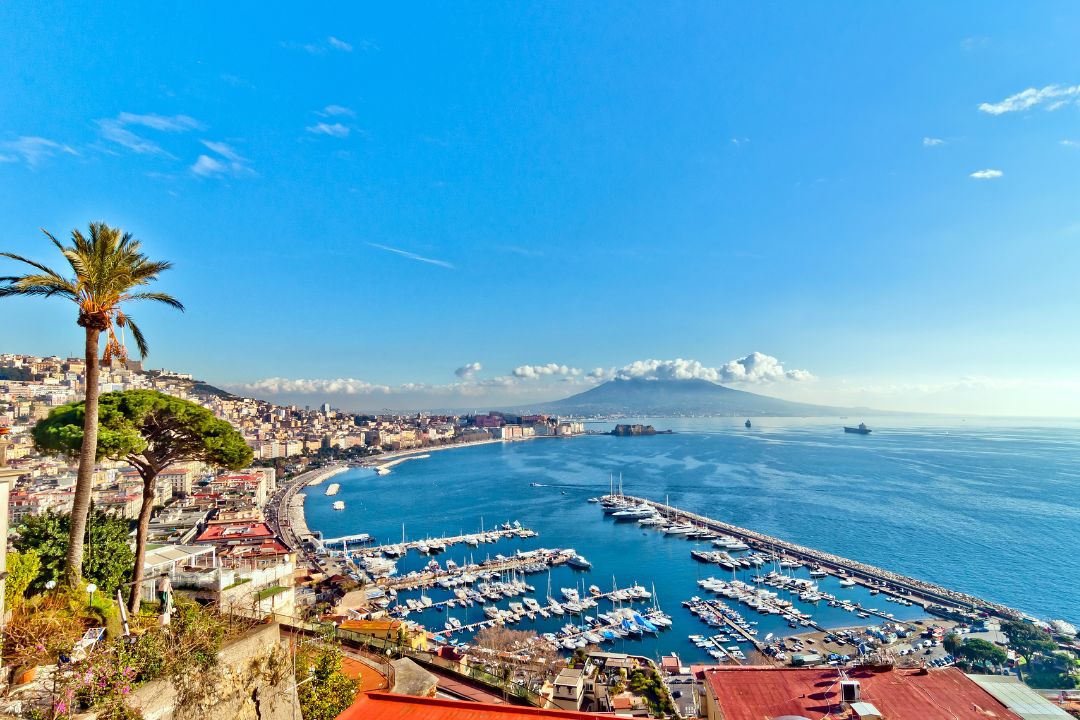View of the gulf of Naples